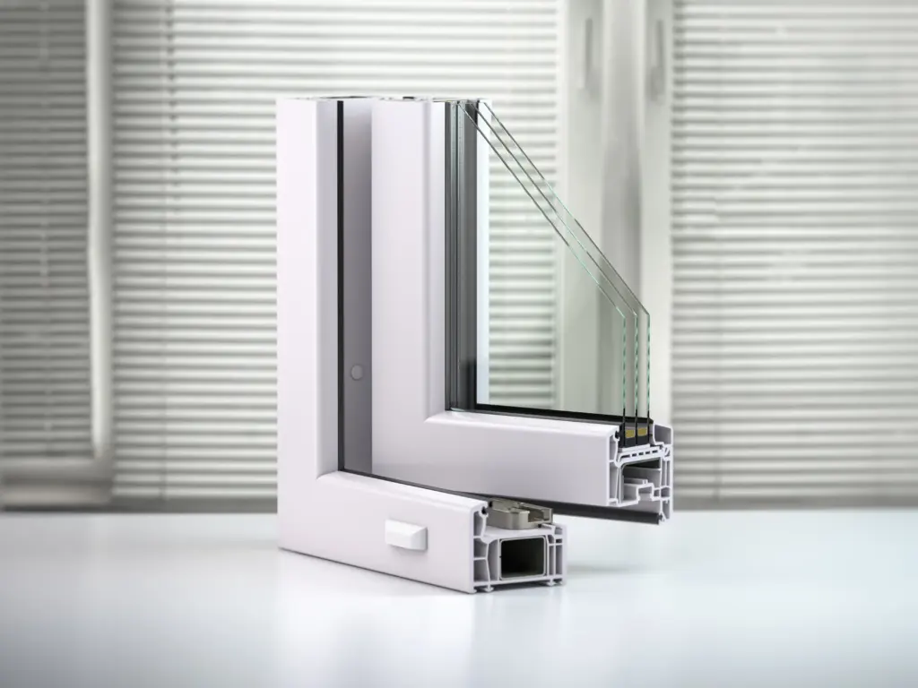 Plastic window profile pvc n section on the table 2023 11 27 05 29 49 utc